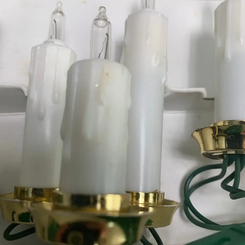 Noma Christmas Candle Lights Clip On Vintage Holiday Décor With Original Box